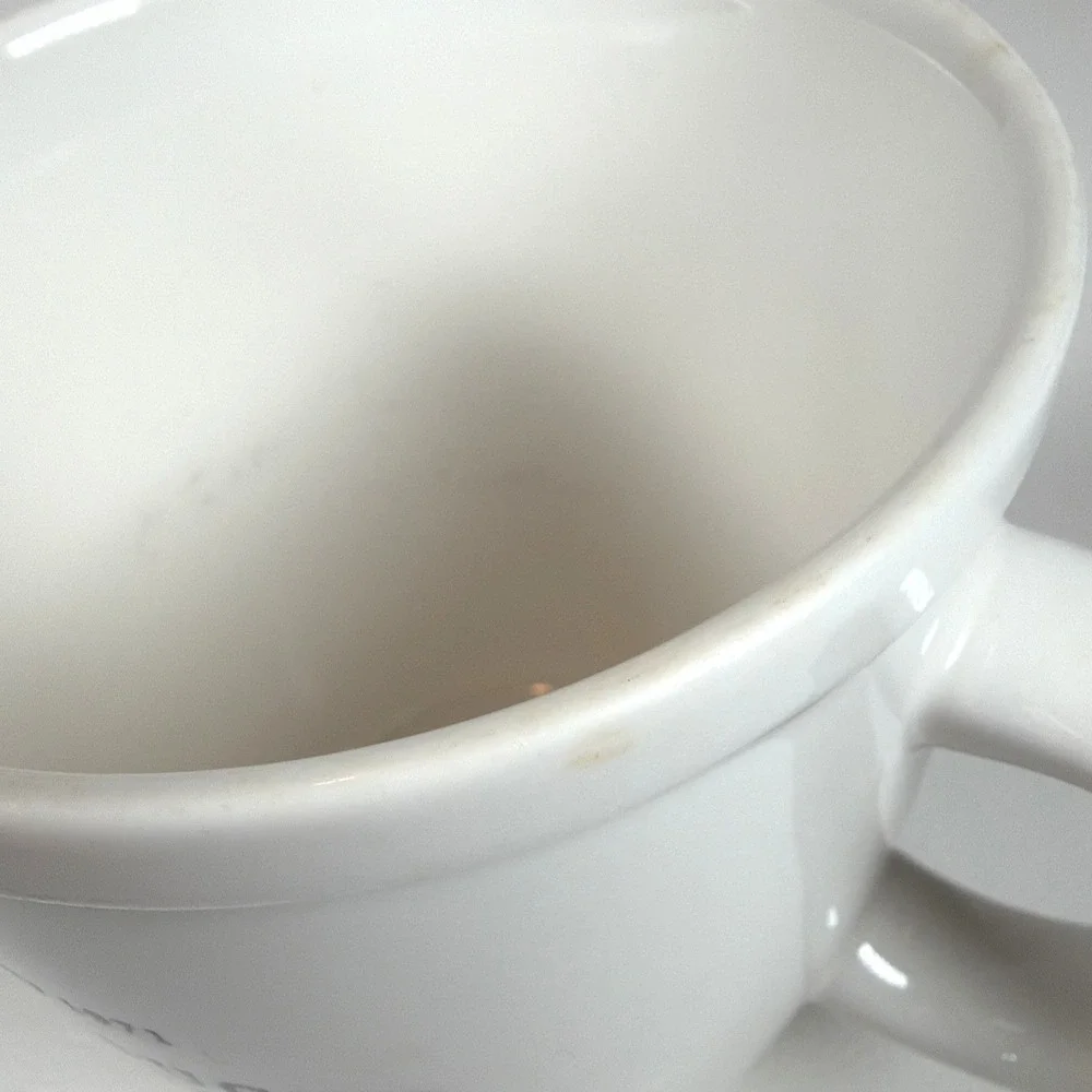 Vintage 2001 Starbucks Barista White Coffee Mug ESTD 1971 Logo